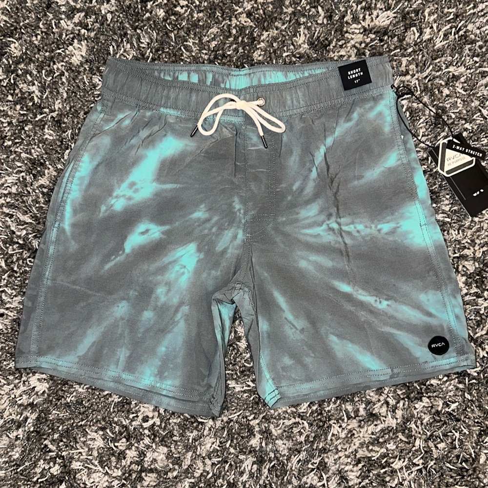 New RVCA VA Elastic Manic Shorts